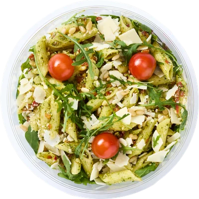 Healthy Hand Salade pasta pesto