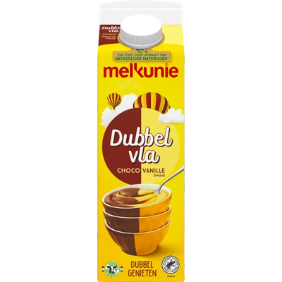 Melkunie Dubbelvla chocolade vanille