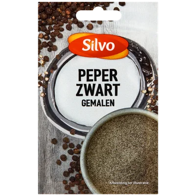 Silvo Peper zwart gemalen