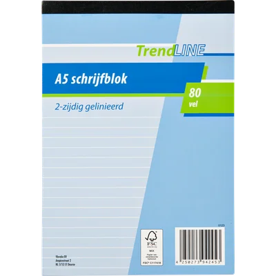 Trendline Schrijfblok a5 80 vel