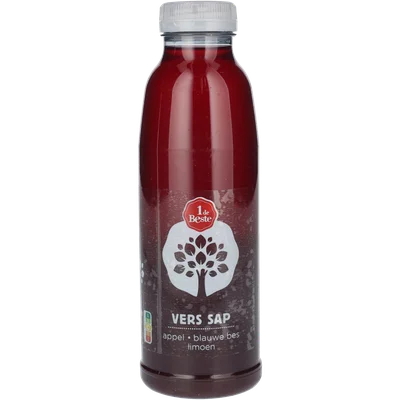 1 de Beste Vers sap appel limoen blauwe bes