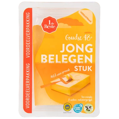 1 de Beste Jong belegen kaas 48+ stuk