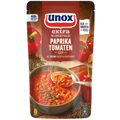 Unox Paprika tomatensoep extra rijkgevuld