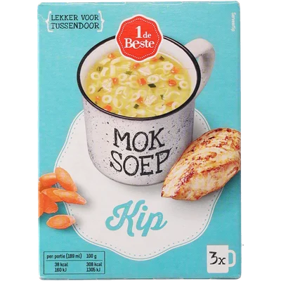 1 de Beste mok soep kippensoep 3 st.