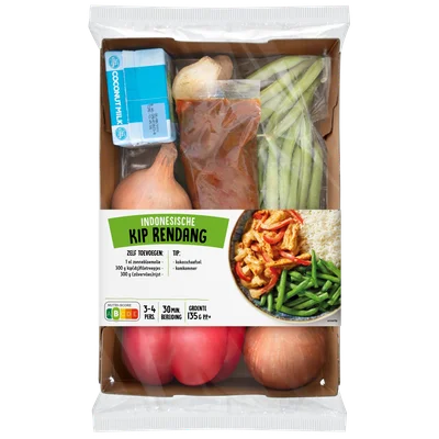 Verspakket kip rendang