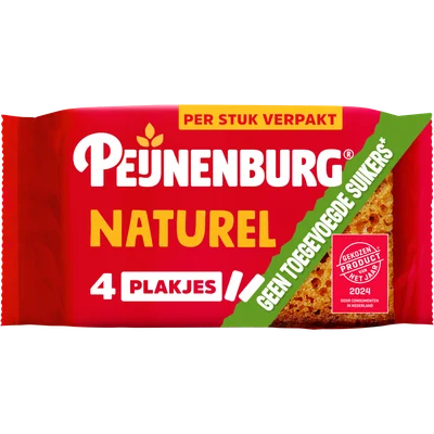 Peijnenburg Ontbijtkoek naturel 4-pack