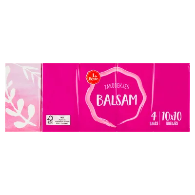 1 de Beste Zakdoek balsem 4 laags 10st.