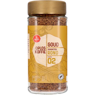 1 de Beste Oploskoffie goud