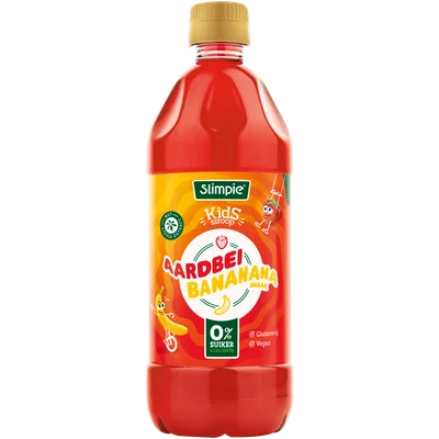 Slimpie Kids limonadesiroop aardbei banaan