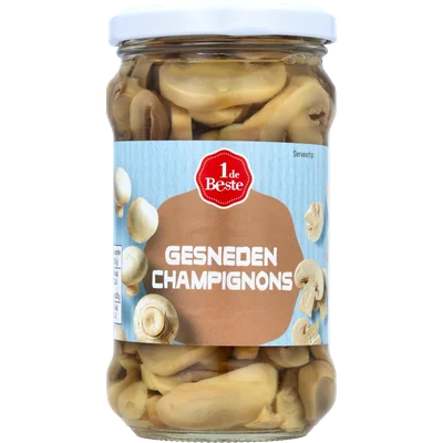 1 de Beste Champignons gesneden