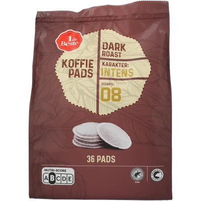 1 de Beste Koffiepads dark roast