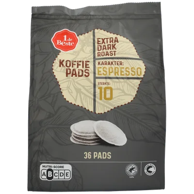 1 de Beste Koffiepads extra dark roast