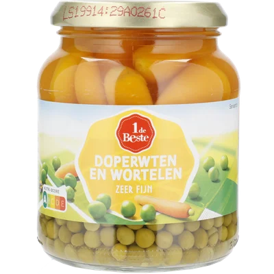 1 de Beste Doperwten en wortelen