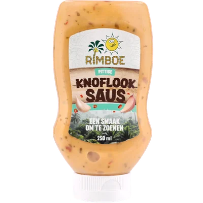 RIMBOESAUZEN Pittige knoflooksaus squeeze