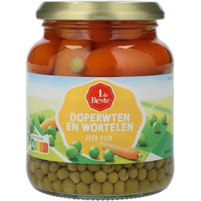 1 de Beste Doperwten en wortelen fijn