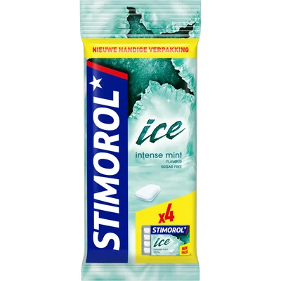 Stimorol Kauwgom ice intense mint 4 st.