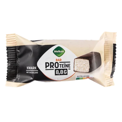 Melkan Proteine bar vanillesmaak met cacaolaag
