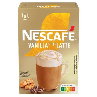 Nescafé Oploskoffie vanille latte 8 st.