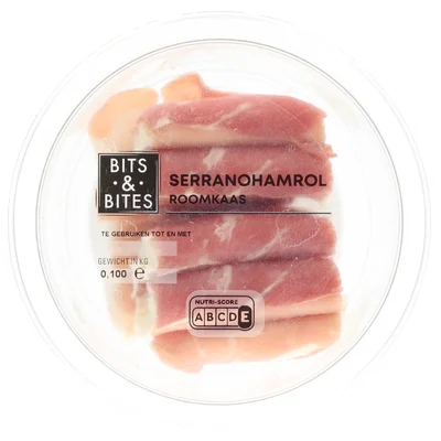 Bits & Bites Serrano roomkaasrolletjes