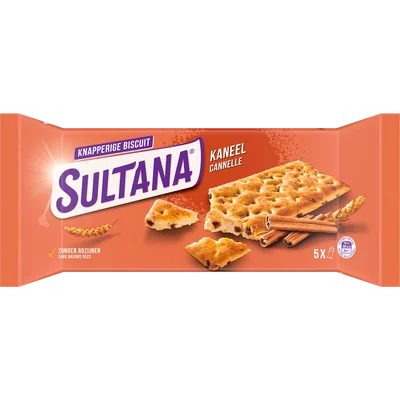 Sultana Knappers kaneel 5x 3st.