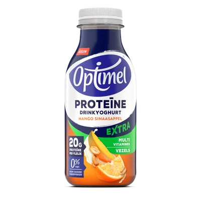 Optimel Drinkyoghurt protein mango sinaas