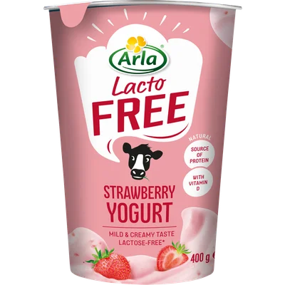 Arla Lactofree yoghurt aardbei