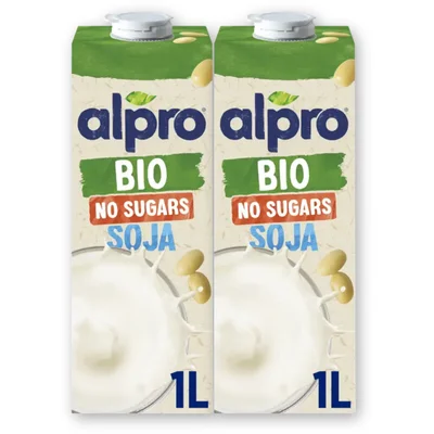 Alpro Bio soya no sugars 2-pack