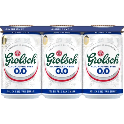 Grolsch Pilser alcoholvrij bier 0.0 6-pack
