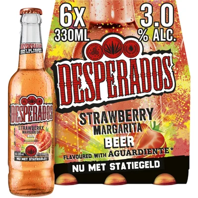 Desperados Strawberry margarita bier 6-pack
