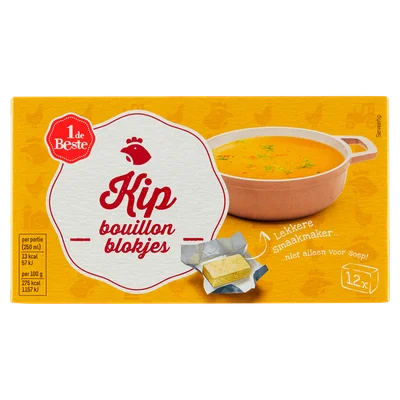 1 de Beste Bouillonblokjes kip 12 stuks