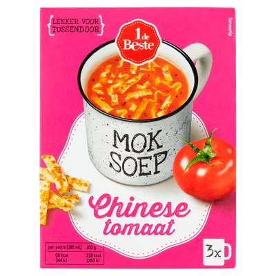 1 de Beste 1 kop soep chinese tomaat 3 st.
