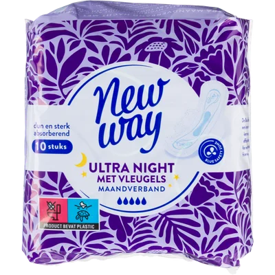 New Way Maandverband ultra nacht met vleugels