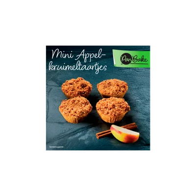 Pan-bake Appelkruimeltaart 4 st.