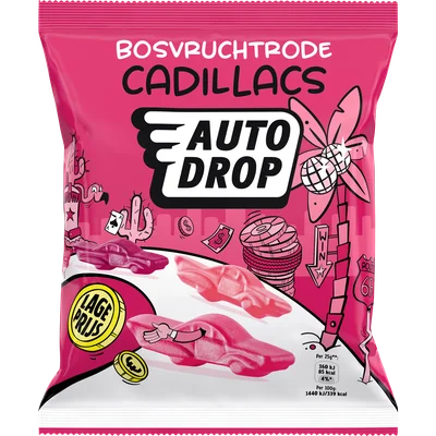 Autodrop Cadillacs bosvrucht