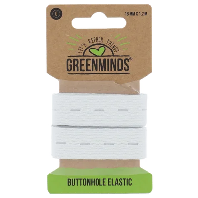 Greenminds Elastiek Met Knoopsgaten 1,20mtr