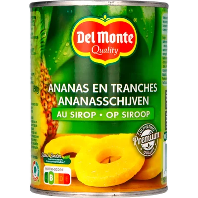 Del monte Ananas schijven op siroop