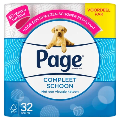 Page Toiletpapier 2 laags Compleet Schoon Zak 32 st