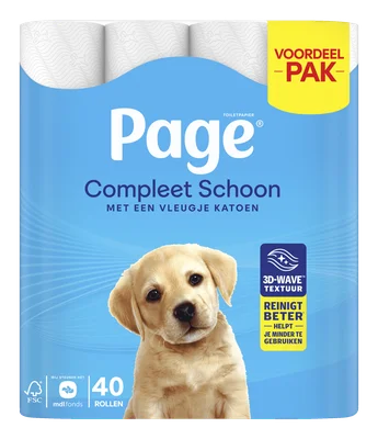 Page Compleet Schoon toiletpapier 40 st