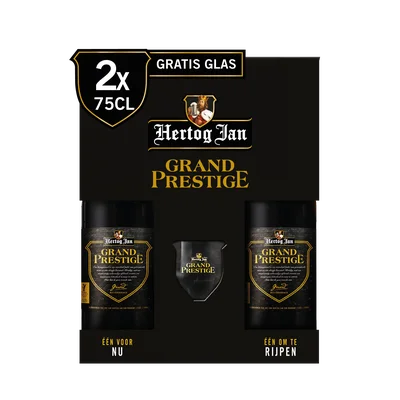 Hertog Jan Grand Prestige geschenkset met glas Doos 1 st