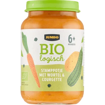 Jumbo Biologisch Stamppotje met Wortel & Courgette 6+ Maanden 190 g