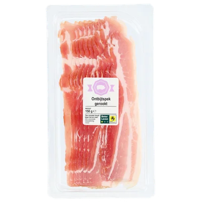 1 de Beste Gerookte ontbijtspek