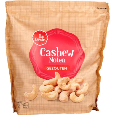 1 de Beste Cashewnoten gezouten