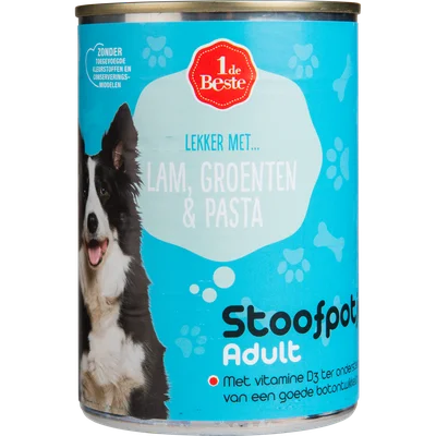 1 de Beste Hondenvoer stoofpotje lam-pasta-groenten