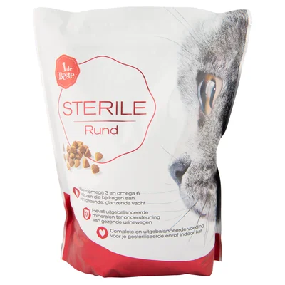 1 de Beste Kattenvoer sterile rund