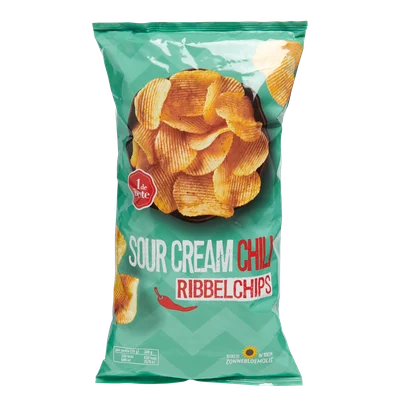 1 de Beste Ribbelchips sour cream chili