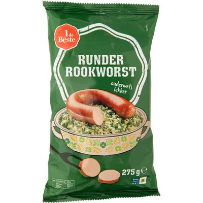 1 de Beste Rookworst runder