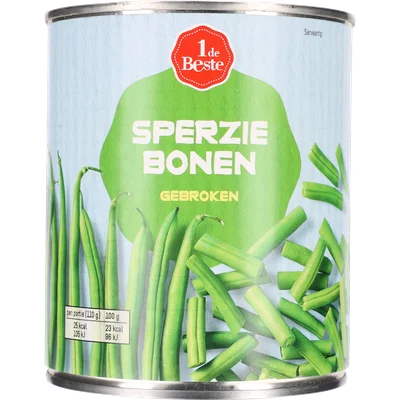 1 de Beste Sperziebonen gebroken