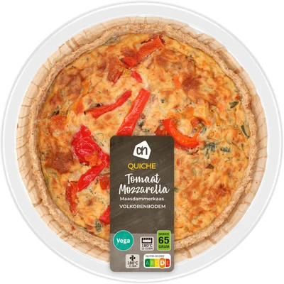 AH Quiche tomaat mozzarella volkoren bodem