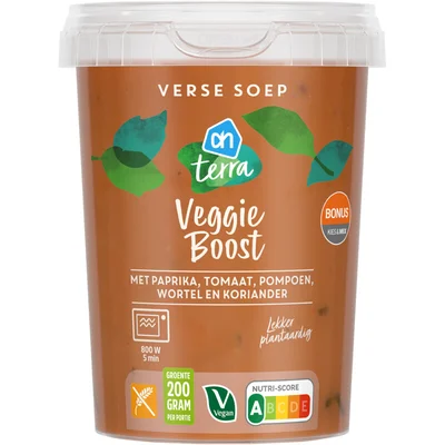 AH Terra Verse soep veggie boost paprika tomaat
