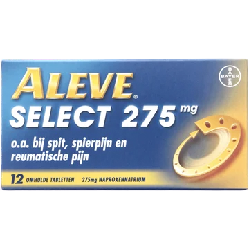 Aleve Select bij o.a. rugpijn, spierpijn en gewrichtspijn, 12 tabletten